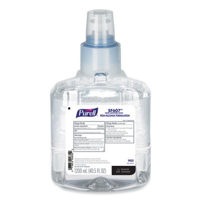 GOJO 190202 PURELL SF607 Instant Hand Sanitizer Foam, Fragrance Free, LTX-12 1200 mL Refill - 2 / Case