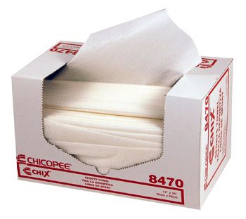 Chicopee 8470 Chix Sport Towels with Microban, 14" x 24", White - 600 / Case