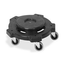 Genuine Joe 11586 Dolly for 32, 44, 55 Gallon Containers, Black - 1 / Case