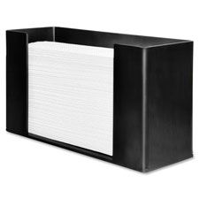 Genuine Joe 11524 Folded Paper Towel Dispenser, Acrylic, Black - 9 / Case