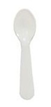 Solo 00080-0222 3" Mini Plastic Taster Spoons, White - 3000 / Case