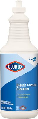 Clorox 30613 Bleach Cream Cleanser, Fresh Scent, 32 oz Bottle - 8 / Case