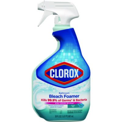 Clorox 30614 Bathroom Bleach Foamer Disinfecting Cleaner, Original, 30 oz Spray Bottle - 9 / Case
