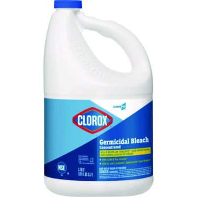 Clorox 30966 Germicidal Bleach, Concentrated, 121 oz Bottle - 3 / Case