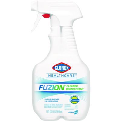 Clorox 31478 Healthcare Fuzion Disinfectant Cleaner, Low Odor, 32 oz Spray Bottle - 9 / Case
