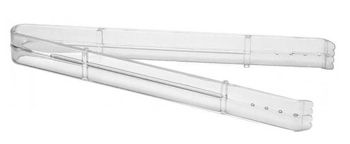 Douglas Stephen 507S-CL 7" Plastic Serving / Salad Tongs, Clear - 48 / Case