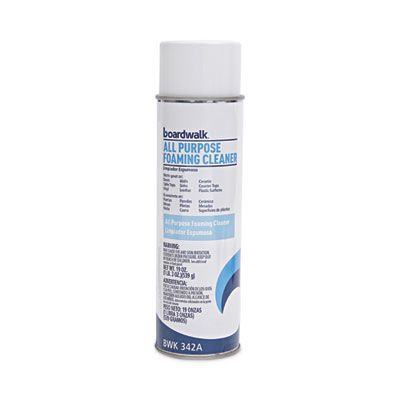 Boardwalk 342A All Purpose Foaming Cleaner with Ammonia, 19 oz Spray Can -12 / Case