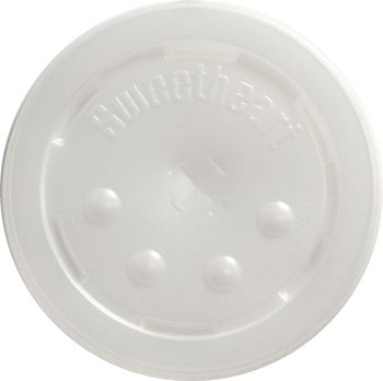 Dart Solo L28BN Straw Slot Lids for select* Solo 28 oz Paper Cold Cups, Translucent - 960 / Case