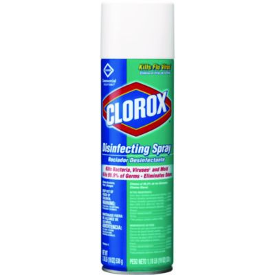 Clorox 38504 Disinfecting Spray, Fresh Scent, 19 oz Aerosol Can - 12 / Case