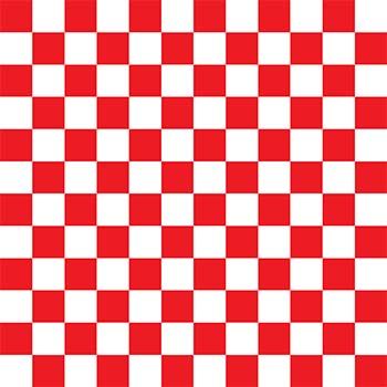 McNairn Packaging 110840 Red Checkered Basket Liners, Dry Waxed Paper, 12" x 12" - 2000 / Case