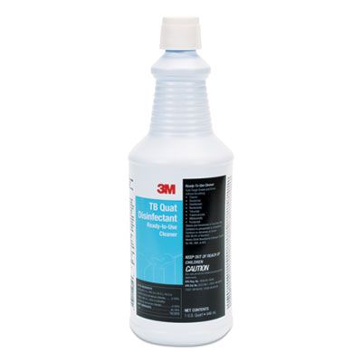 3M 29612 TB Quat Disinfectant Ready-to-Use Cleaner, 32 oz Bottle - 12 / Case