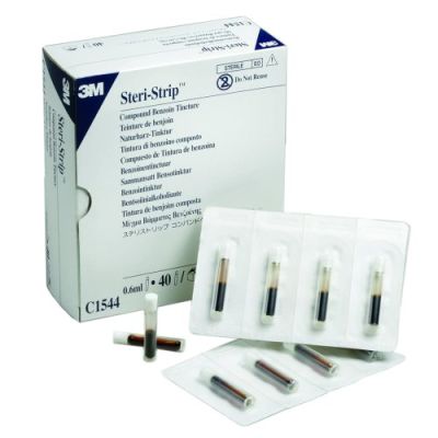 3M Steri-Strip Antiseptic Topical Liquid, Compound Benzoin Tincture, 0.667 mL Ampule - 160 / Case