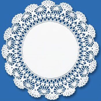 Hoffmaster 500233 4" Cambridge Lace Paper Doilies, White - 1000 / Case