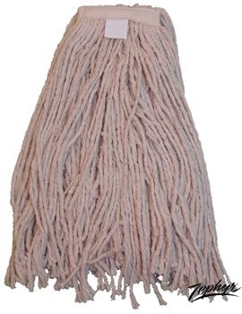 Zephyr 09005 BBL 4 Ply Cotton Mop Heads, #24 - 12 / Case
