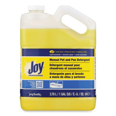 Joy 43607 Manual Pot and Pan Detergent, Lemon Scent, 1 Gallon Bottle - 4 / Case