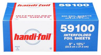 HFA 59100 Handi-foil Aluminum Foil Sheets, 9" x 10.75" - 3000 / Case