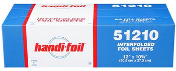 HFA 51210 Handi-foil Aluminum Foil Sheets, 12" x 10.75" - 3000 / Case