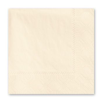 Hoffmaster 180317 Decorator Paper Beverage Napkins, 2 Ply, 1/4 Fold, Ecru - 1000 / Case