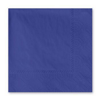 Hoffmaster 180322 Decorator Paper Beverage Napkins, 2 Ply, Navy - 1000 / Case