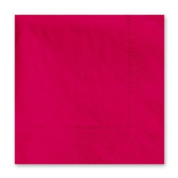Hoffmaster 180311 Decorator Paper Beverage Napkins, 2 Ply, Red - 1000 / Case