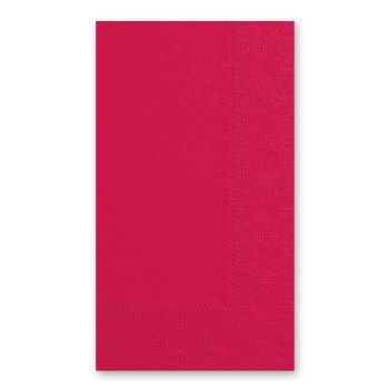 Hoffmaster 180511 Decorator Paper Dinner Napkins, 2 Ply, 1/8 Fold, Red - 1000 / Case
