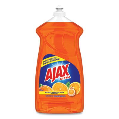 Colgate-Palmolive 49860 Ajax Antibacterial Liquid Dish Detergent, 52 oz Bottle, Orange - 6 / Case