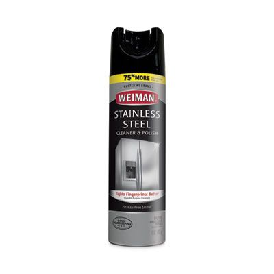 Weiman 49 Stainless Steel Cleaner & Polish, 17 oz Spray Can - 6 / Case