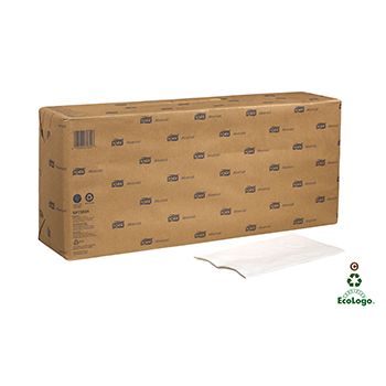 Essity NP7380A Tork Advanced Paper Dinner Napkins, 3 Ply, 1/8 Fold, White - 1740 / Case