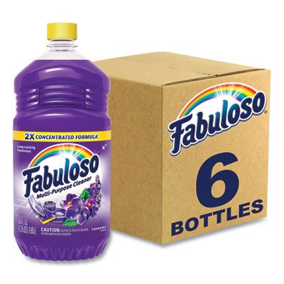 Colgate-Palmolive 53041 Fabuloso Multi-Use Cleaner, Lavender Scent, 56 oz Bottle - 6 / Case