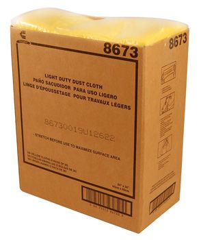 Chicopee 8673 Chix Masslinn Dust Cloths, Light Duty, 22" x 24" Yellow - 150 / Case