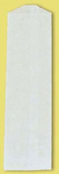 Fischer Paper 4MG Silverware Bags, 2-3/4" x 10", White - 2000 / Case 