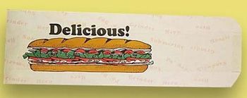 Fischer Paper 1050 Submarine Sandwich Bags, 4.5" x 2" x 14" - 1000 / Case 
