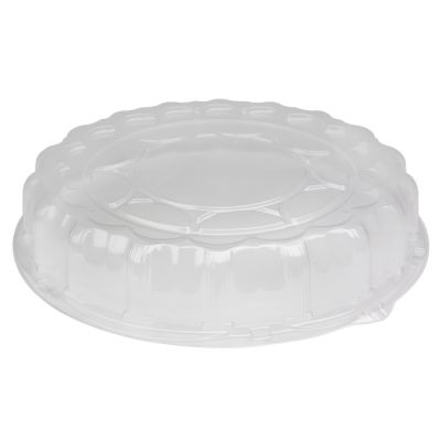 Pactiv P9818 Dome Lid for Caterware 18" Trays, Clear - 50 / Case