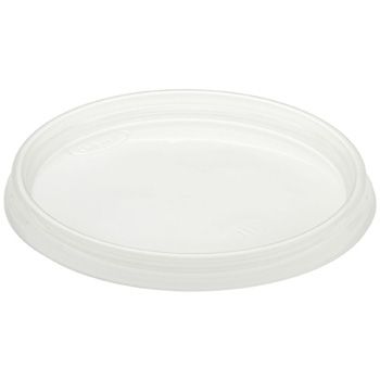 Dart 12CL Plastic Lids for Foam Cups / Containers Ending in 12, Non-Vented, Clear - 1000 / Case