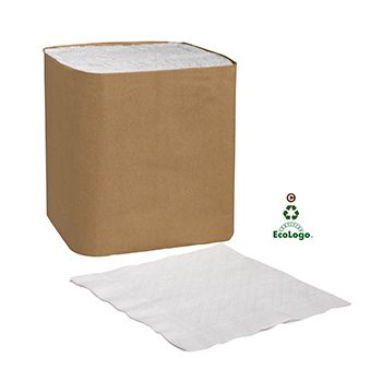 Essity N7141A Tork Universal Paper Dinner Napkins, 1 Ply, 1/4 Fold, White - 4008 / Case