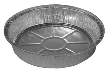HFA 2046-00-500 Handi-foil 9" Aluminum Containers, Round, 48 oz - 500 / Case