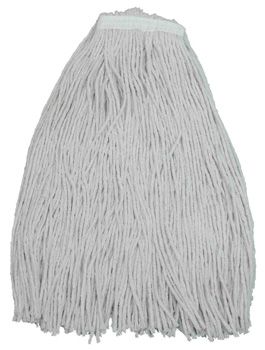Zephyr 58002 4 Ply Cotton Economy Mop Heads, #16 - 12 / Case