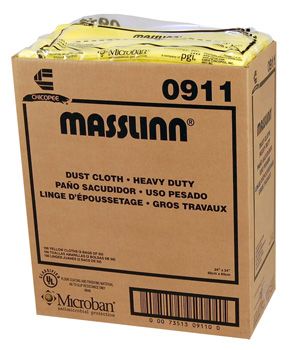 Chicopee 911 Dust Cloth, Heavy Duty, 24" x 24", Yellow - 100 / Case