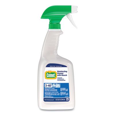 P&G 75350 Comet Disinfecting Cleaner with Bleach, Fresh Scent, 32 oz Spray Bottle - 6 / Case