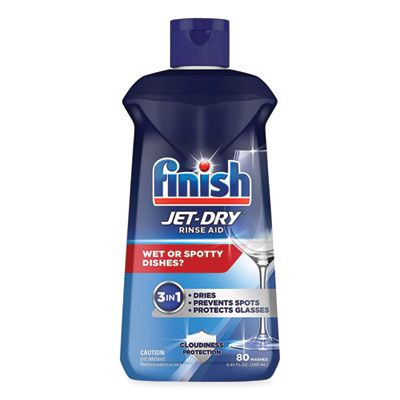 Reckitt Benckiser 75713 Finish Jet-Dry Rinse Aid, 8.45 oz Bottle - 8 / Case