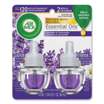 Reckitt Benckiser 78473 Air Wick Scented Oil Refill, Lavender & Chamomile Scent, 0.67 oz - 12 / Case