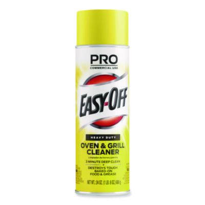 Reckitt Benckiser 85261 Easy-Off Heavy Duty Oven & Grill Cleaner Spray, Lemon Scent, 24 oz Aerosol Can - 6 / Case