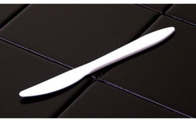 Pactiv NK1000CH O'Smile Plastic Knives, Polypropylene, White - 1000 / Case