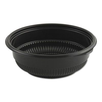 Anchor 4605816 MicroRaves Incredi-Bowl 12 oz Plastic Bowls, Black - 250 / Case