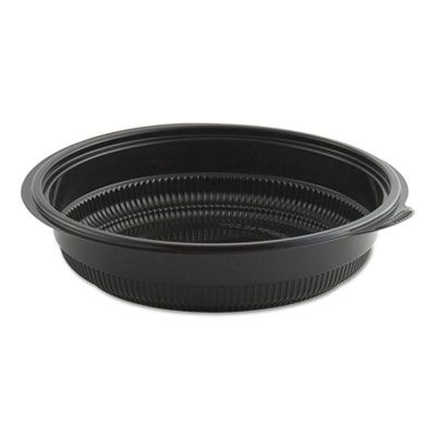 Anchor 4608532 MicroRaves Incredi-Bowl 32 oz Plastic Bowls, Black - 150 / Case