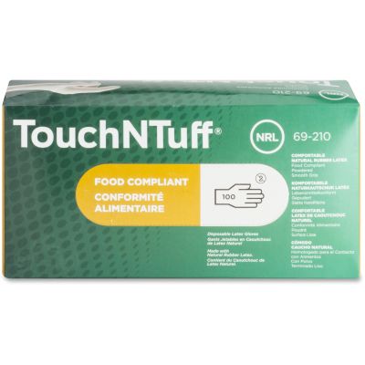 Ansell Healthcare 69210M Food Compliant Latex Gloves, Powdered, 5 Mil, Medium, White - 100 / Case