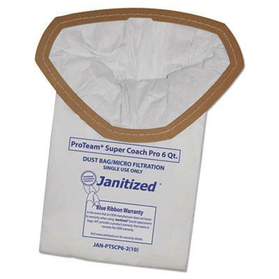APC Filtration JANPTSCP62 Vacuum Filter Bags Designed to Fit Proteam Super Coach Pro 6 / Gofree Pro - 100 / Case