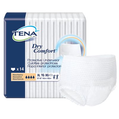 TENA Dry Comfort Pull Up Underwear, X-Large (55-66 in.) - 14 / Case