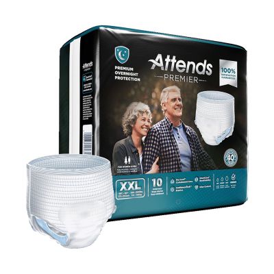 Attends Premier Overnight Pull Up Underwear, 2X-Large (68 to 80 in.) - 40 / Case