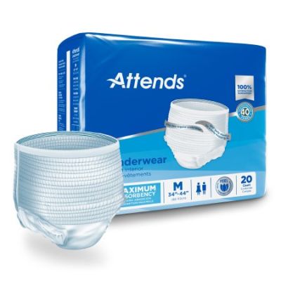 Attends Pull Up Underwear, Medium (32-44 in.), Maximum - 80 / Case